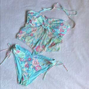 Floral Halter Bikini Set
